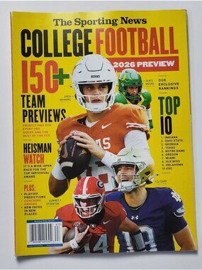 The Sporting News College Football 2026 Preview NCAA Football Magazine NEW